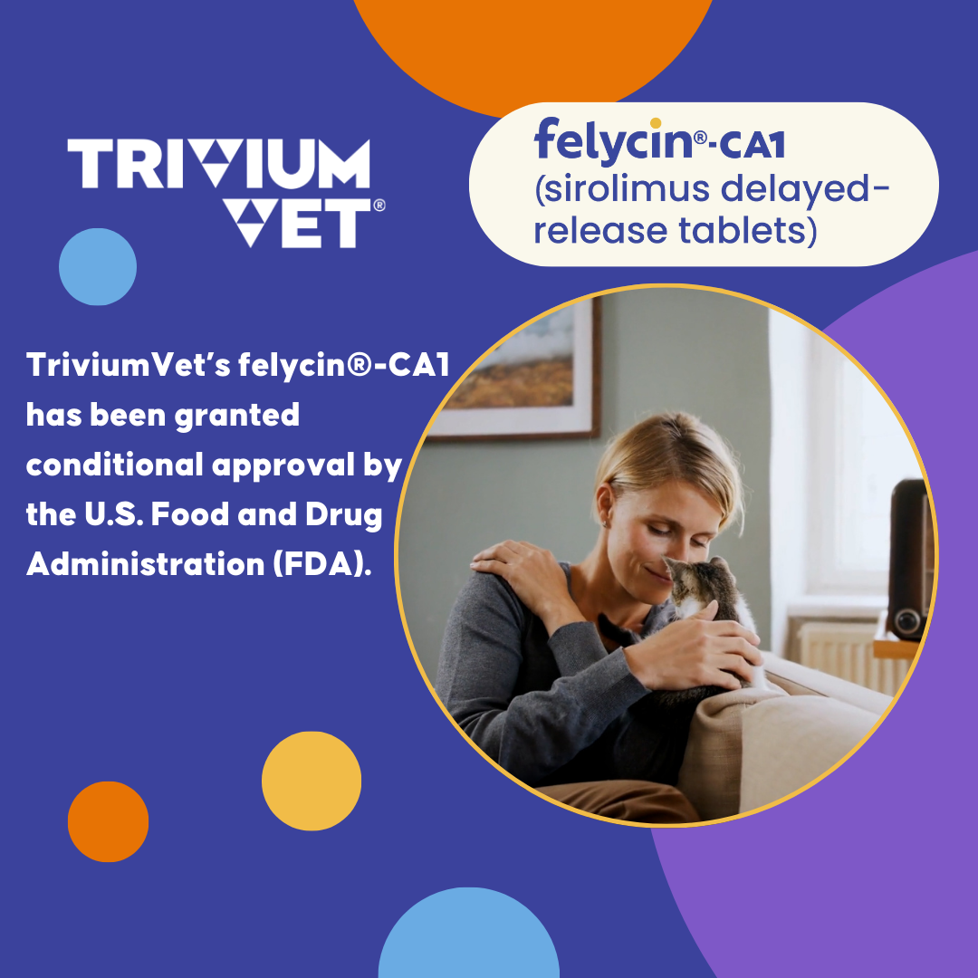 TriviumVet Secures FDA Conditional Approval for First Treatment for Feline Cardiac Disease 